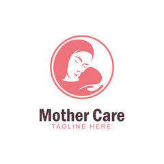 Mom And Baby Logo Icon Baby Care Design Concept Template Mother Care Logo.