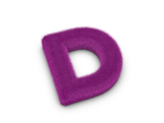 Fur letter D