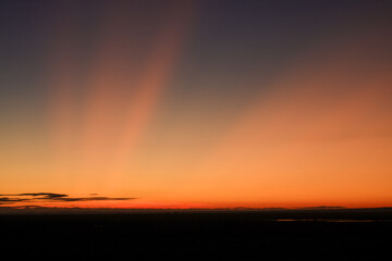 Fototapeta premium early monring sunrays in the savannah of Amboseli NP