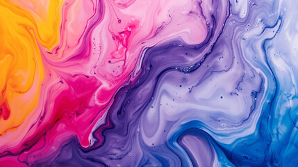 Yellow, blue-purple, and red-purple marble background vector presentation design