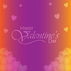 Happy valentines day. Vector banner, greeting card, flayer, poster, with text Happy valentines day