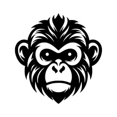 Baby Monkey head vector