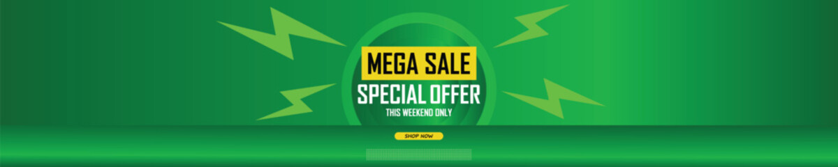 Sale banner template design . Super Sale, end of season special offer banner. vector illustration.