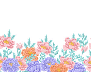 Fototapeta na wymiar Purple and Pink Rose Flower Background
