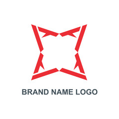 Initial letter X star logo design