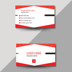 Gematric shape business card template