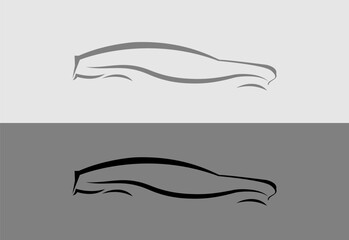 Abstract car logo sign symbol for automotive company Pro Vector - obrazy, fototapety, plakaty