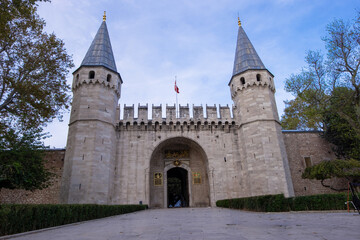 Fototapeta na wymiar Topkapi Palace Gate of Salutation in Istanbul Turkey