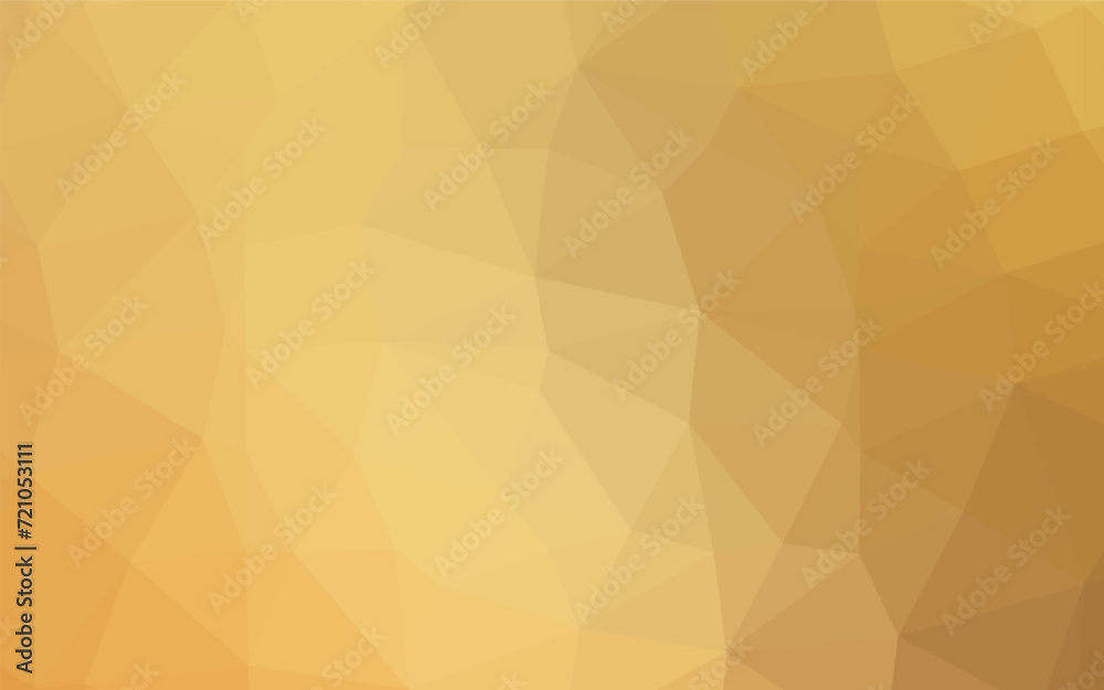 Poster light orange vector polygon abstract backdrop. triangular geometric sample with gradient. template f