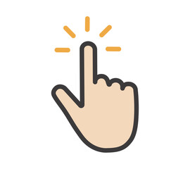 タッチする指のアイコン