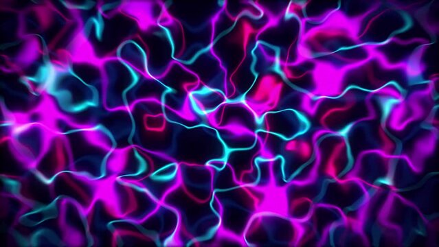 abstract beautiful pink, cyan and magenta color liquid animation. Liquid background 4k video moving.