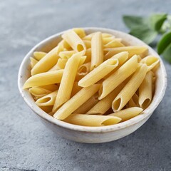 Raw Pasta or Uncooked pasta