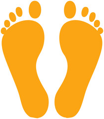 足跡イラストアイコン