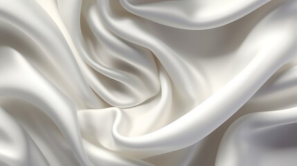 White silk silky satin fabric elegant extravagant luxury wavy shiny luxurious shine drapery background wallpaper seamless abstract showcase backdrop artistic design presentation material texture
