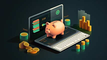 Illustration personal finance management, with tips and tricks presented through engaging graphics and memorable icons.