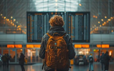 Obraz premium Traveler at Airport