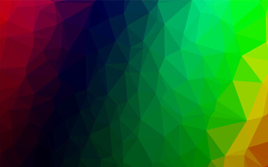 Dark Multicolor, Rainbow vector abstract mosaic pattern. A vague abstract illustration with gradient. Completely new design for your business.