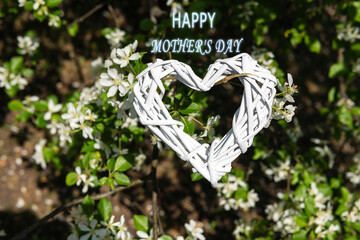 Celebrating Maternal Love Nature's With a Heart Wicker Craft for Mother's Day
