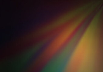 Dark Multicolor, Rainbow vector glossy bokeh pattern. A vague abstract illustration with gradient. Brand new style for your business design.