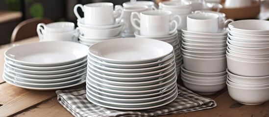 Save on Dinnerware: White Plates Instead of Expensive Dinner Sets for Just Cents