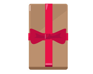 ギフトボックスとリボン。プレゼントボックス。ベクターイラスト