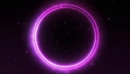 Fototapeta premium circle background with neon