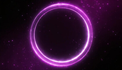 circle background with neon