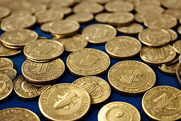 coins and bills. Generative AI