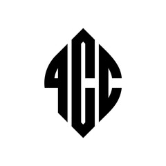 QCC circle letter logo design with circle and ellipse shape. QCC ellipse letters with typographic style. The three initials form a circle logo. QCC circle emblem abstract monogram letter mark vector.