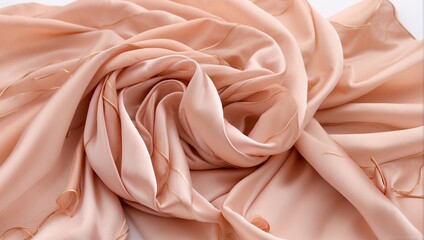 velvet peach silk fabric background