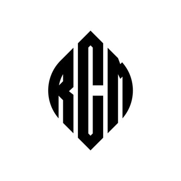 RCM logo. RCM letter. RCM letter logo design. Intitials RCM logo linked with circle and uppercase monogram logo. RCM typography for technology, business and real estate brand.