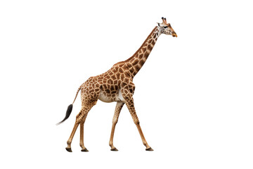 giraffe isolated on white generative ai