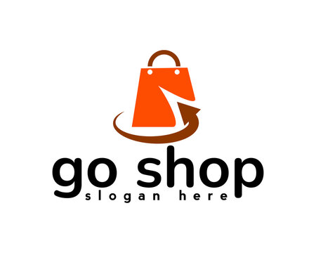 company go shop logo design template