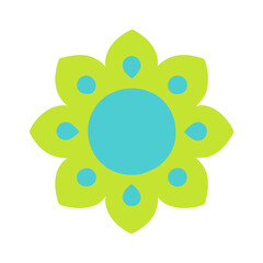 Beautiful flower shape design for various decorations.