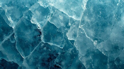 Ice Texture Cracks Blue Winter - obrazy, fototapety, plakaty
