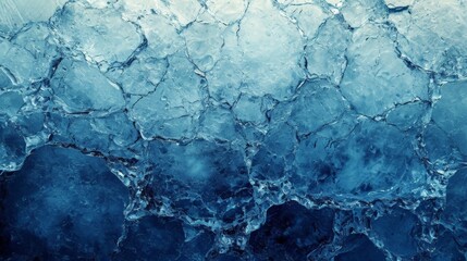 Ice Texture Cracks Winter Blue - obrazy, fototapety, plakaty