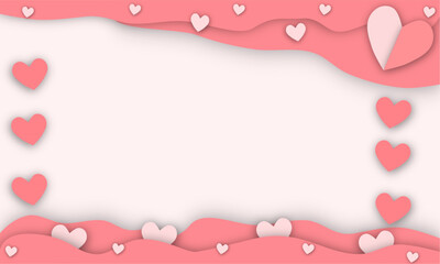 pink heart background for making Valentine's day card,wedding card. the meaning of love and baby girl	