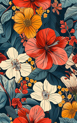 vintage flowers background