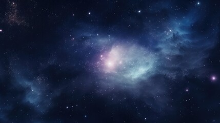 Fototapeta premium Nebulaic Space with Embedded Cosmic Components