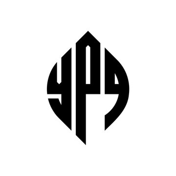 YPQ circle letter logo design with circle and ellipse shape. YPQ ellipse letters with typographic style. The three initials form a circle logo. YPQ circle emblem abstract monogram letter mark vector.