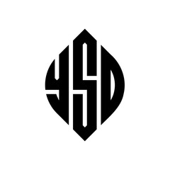 YSO circle letter logo design with circle and ellipse shape. YSO ellipse letters with typographic style. The three initials form a circle logo. YSO circle emblem abstract monogram letter mark vector.