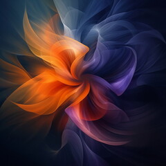 Image of abstract fractal background printed on Printed Glass Splashbacks