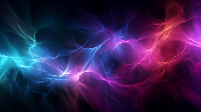 Abstract colorful lightning frame   background
