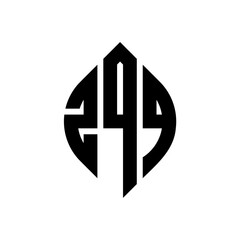 ZQQ circle letter logo design with circle and ellipse shape. ZQQ ellipse letters with typographic style. The three initials form a circle logo. ZQQ circle emblem abstract monogram letter mark vector.