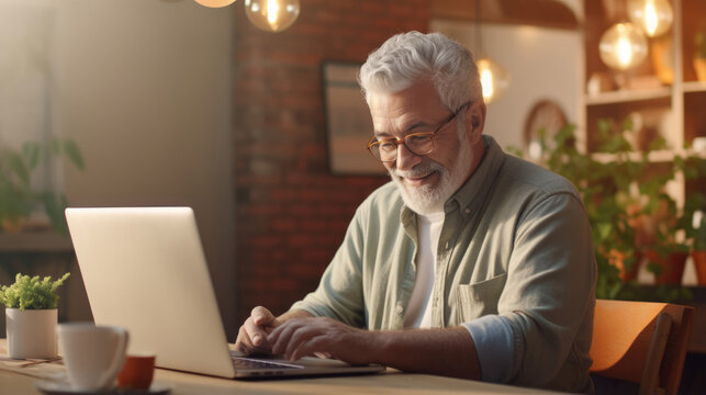 A senior volunteer documents their time spent helping others,  encouraging their online community to engage in acts of kindness