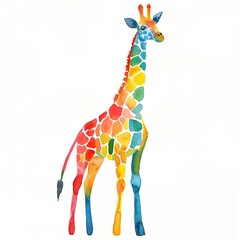 Cute rabbit watercolor style, white background, soft textures and warm colors