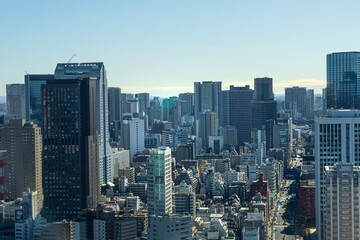 Fototapeta na wymiar panoramic view of Tokyo, Japan