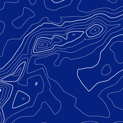 Abstract topographic map. Vintage vector blueprint.