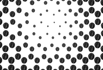 Light black vector pattern with spheres.
