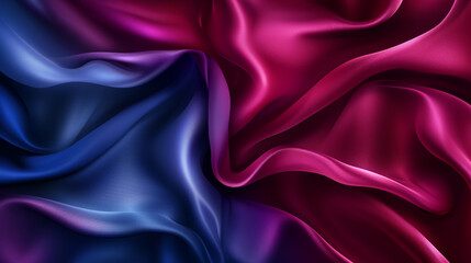 Fototapeta premium Blue, Indigo and Maroon silk background vector presentation design